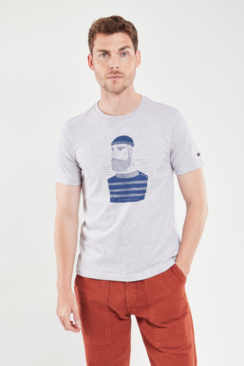 T-Shirt Siebdruck „Marine“ – leichte Baumwolle - Armor-lux - 4