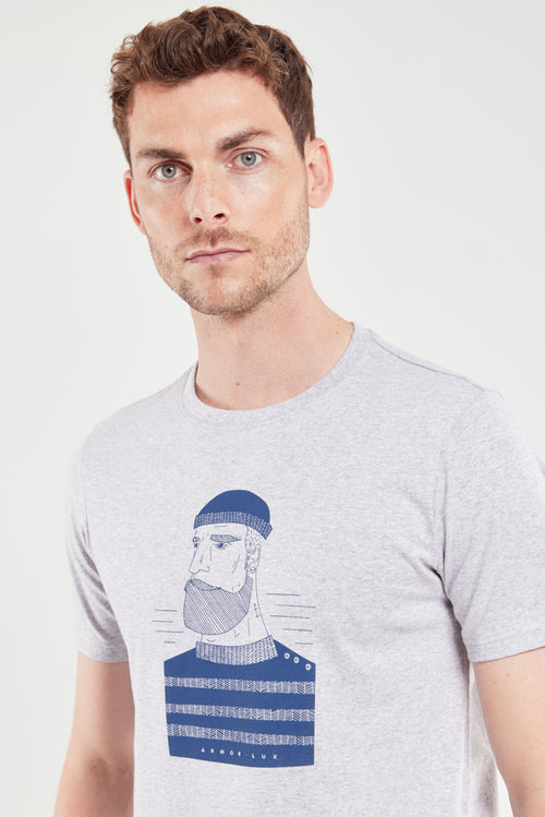 T-Shirt Siebdruck „Marine“ – leichte Baumwolle - Armor-lux - 2