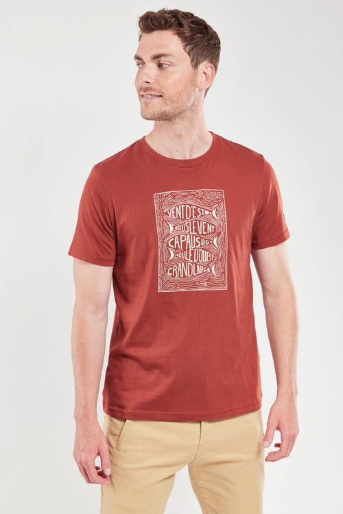 T-Shirt mit Siebdruck „Ostwind“ – leichte Baumwolle - Armor-lux - 4