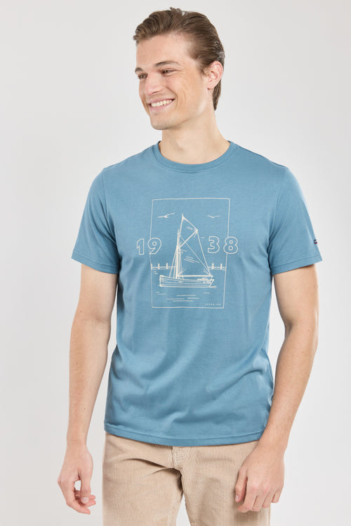 T-shirt sérigraphié Voilier - coton léger - Armor-lux - 4