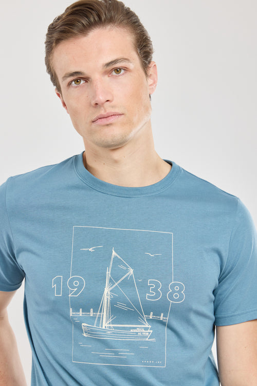 T-shirt sérigraphié Voilier - coton léger - Armor-lux - 1