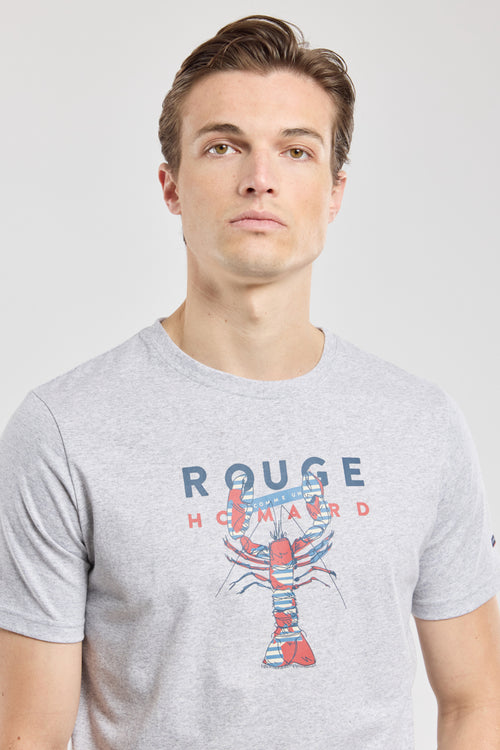 T-shirt sérigraphié Homard - coton léger - Armor-lux - 1