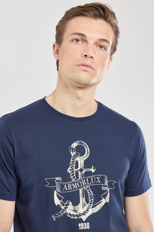 T-shirt sérigraphié Ancre - coton léger - Armor-lux - 1