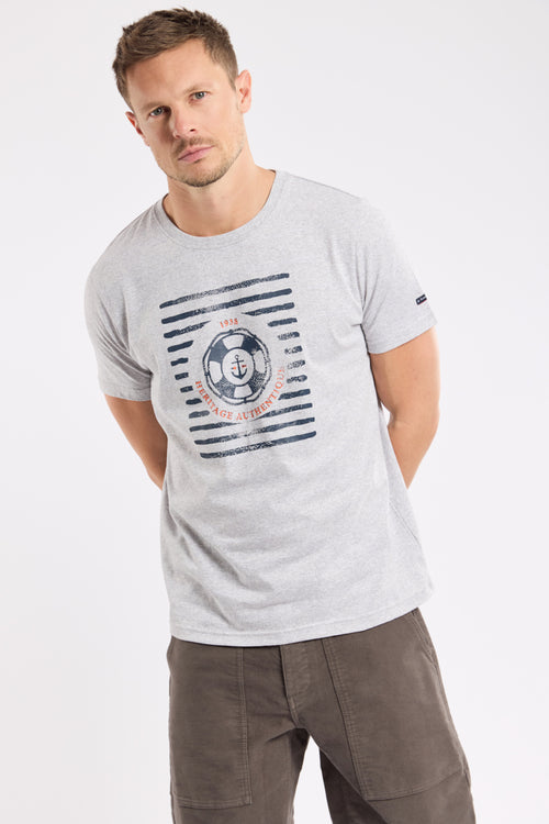 Screen-printed T-shirt - light cotton - Armor-lux - 1