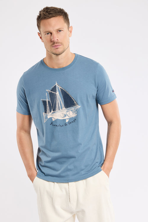 T-shirt sérigraphié - coton léger - Armor-lux - 1