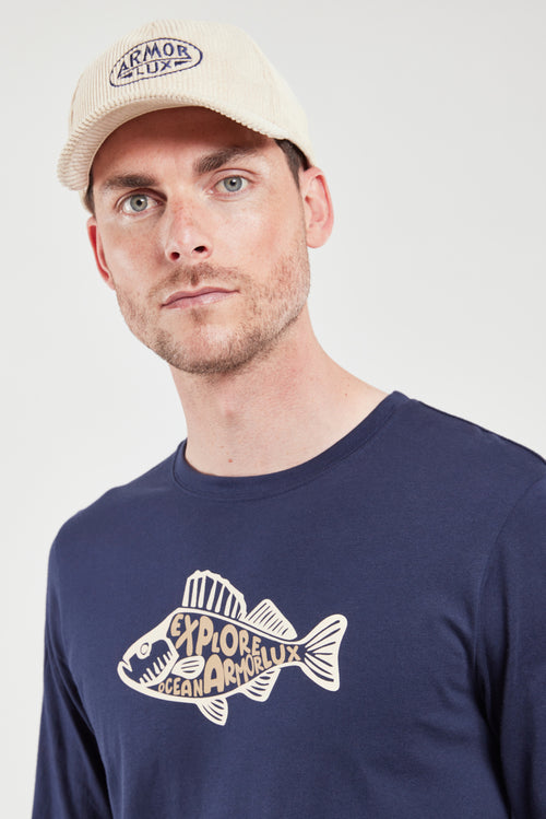 T-Shirt mit langen Ärmeln „explore“ – leichte Baumwolle - Armor-lux - 2