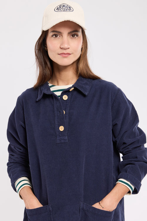 Bestickte Kappe – Samt - Armor-lux - 1