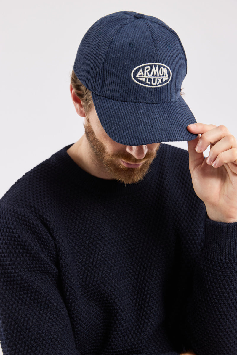 Embroidered cap - corduroy - Men - Seal – Armor-lux