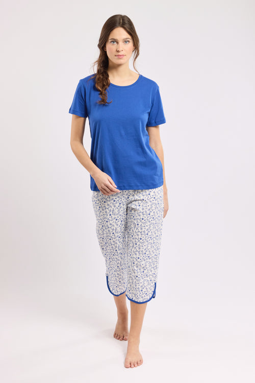 Geblümter Capri-Pyjama - Baumwolle - Armor-lux - 1
