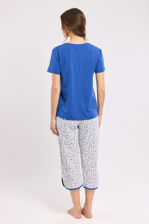Geblümter Capri-Pyjama - Baumwolle - Armor-lux - 3