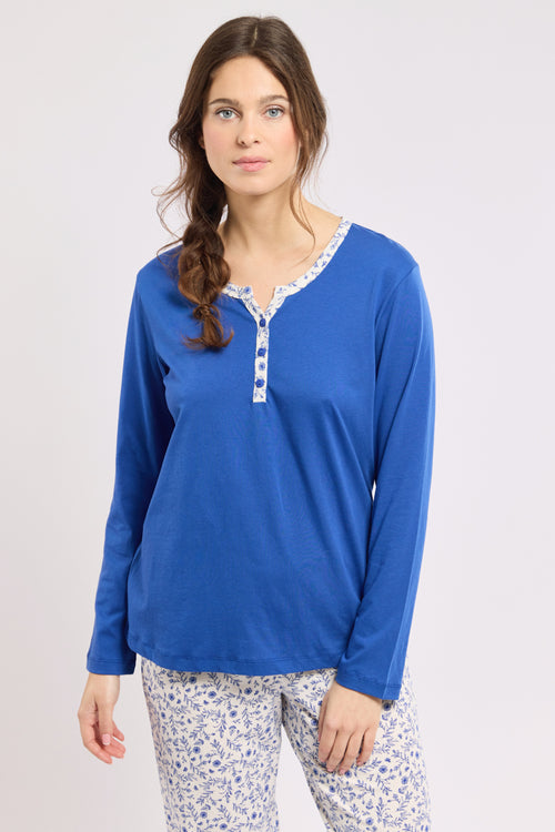 Geblümter Pyjama - Baumwolle - Armor-lux - 4