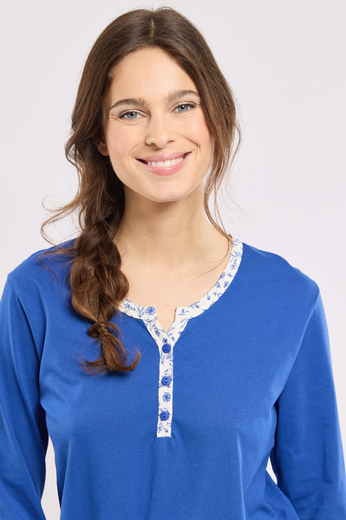 Geblümter Pyjama - Baumwolle - Armor-lux - 2