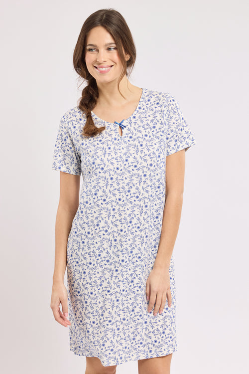 Geblümtes Nachthemd - Baumwolle - Armor-lux - 1