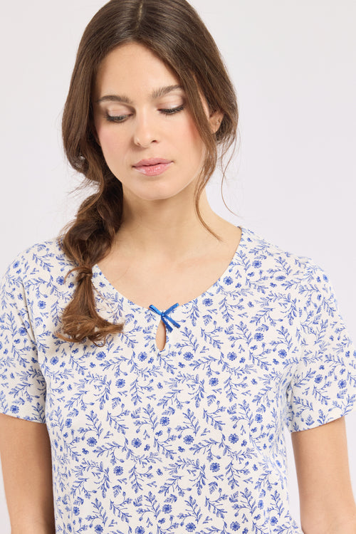 Geblümtes Nachthemd - Baumwolle - Armor-lux - 2