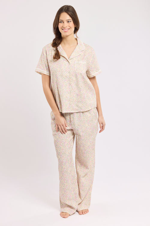 Floral print pyjamas - cotton - Armor-lux - 3