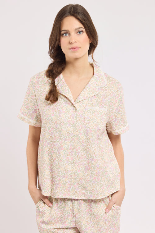 Floral print pyjamas - cotton - Armor-lux - 5