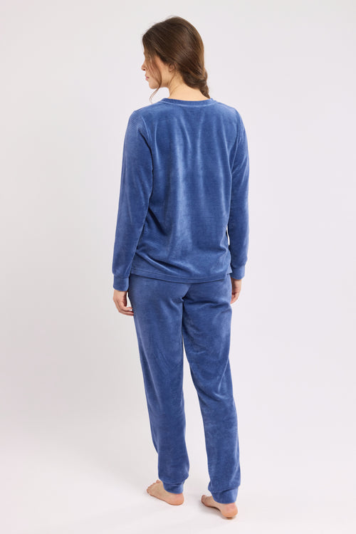 Pyjama im Joggingstil - Velours - Armor-lux - 4