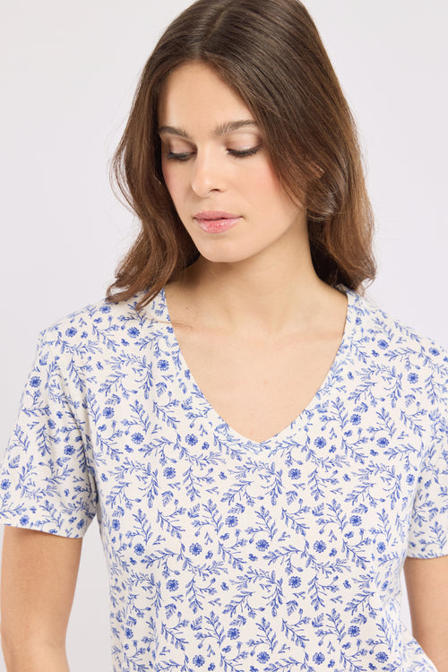 Geblümter Capri-Pyjama - Baumwolle - Armor-lux - 2