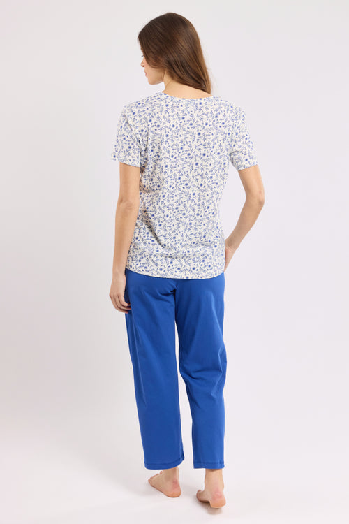 Geblümter Capri-Pyjama - Baumwolle - Armor-lux - 3