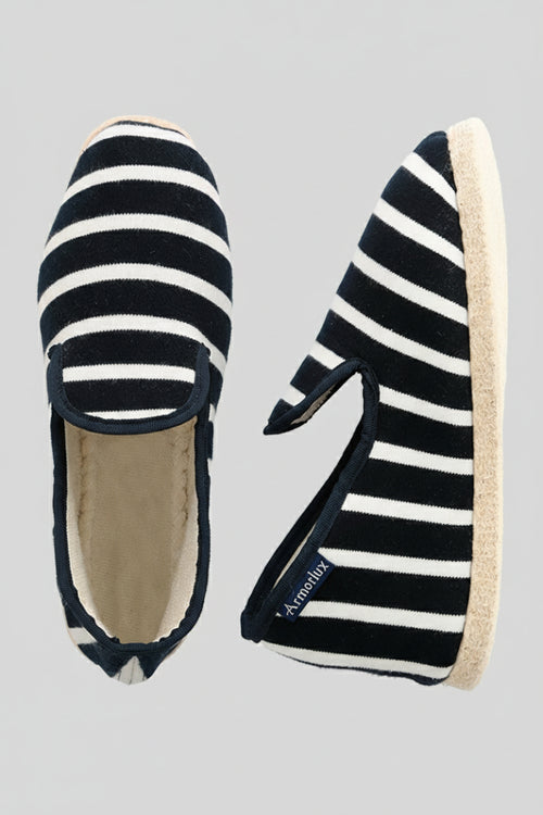 Chaussons rayés du 37 au 43 - coton - Armor-lux - 1