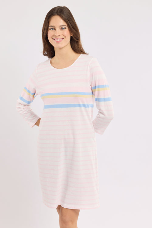 Chemise de nuit rayée - coton léger - Armor-lux - 1