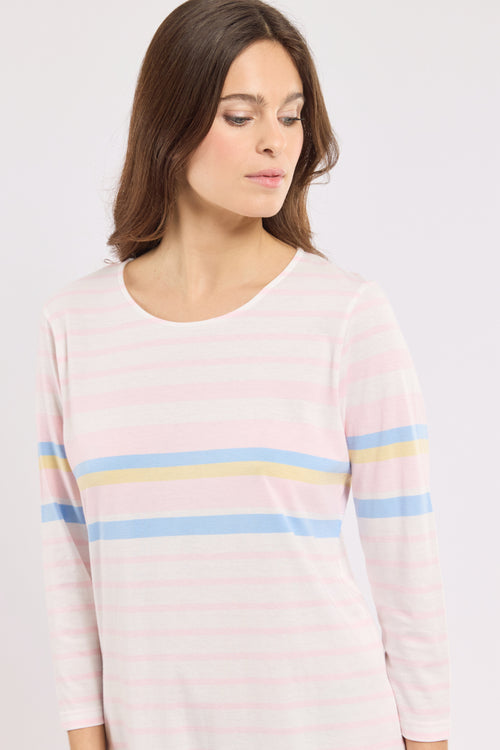 Chemise de nuit rayée - coton léger - Armor-lux - 2