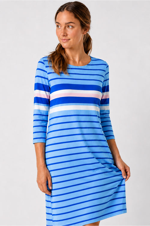 Chemise de nuit rayée - coton léger - Armor-lux - 1