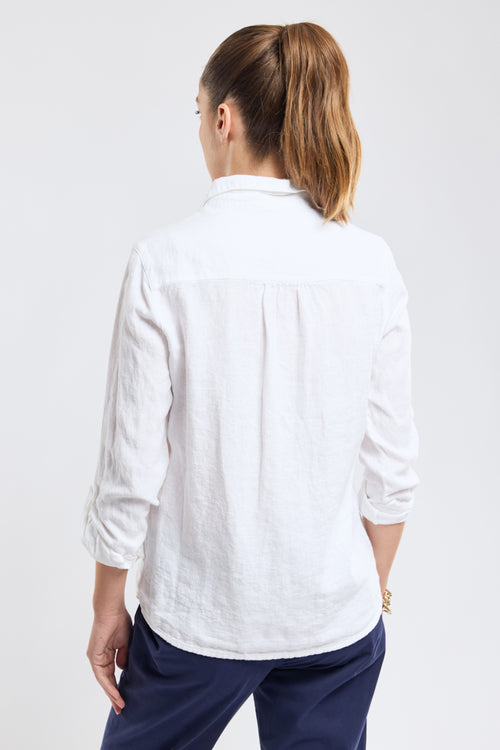 Plain blouse - linen - Armor-lux - 3