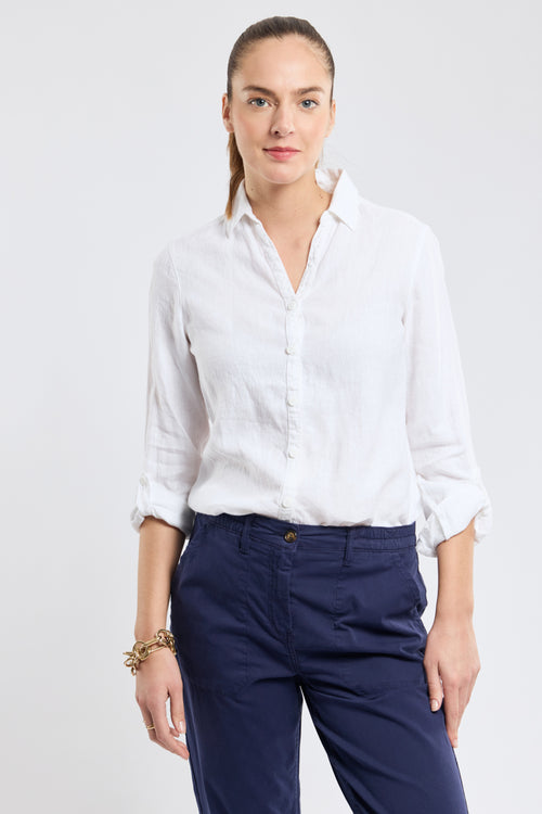Plain blouse - linen - Armor-lux - 1