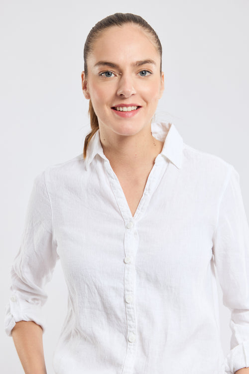Plain blouse - linen - Armor-lux - 2