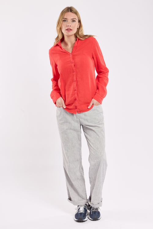 Plain blouse - linen - Armor-lux - 2