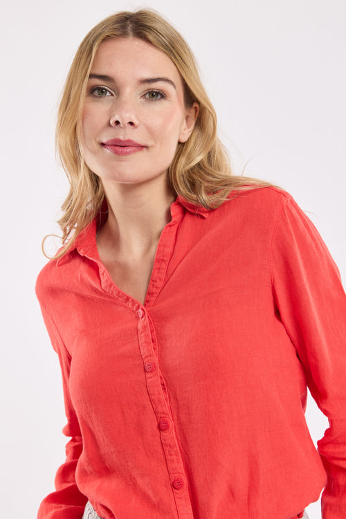 Plain blouse - linen - Armor-lux - 3