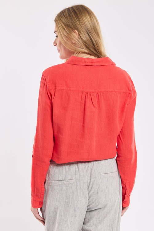 Plain blouse - linen - Armor-lux - 4