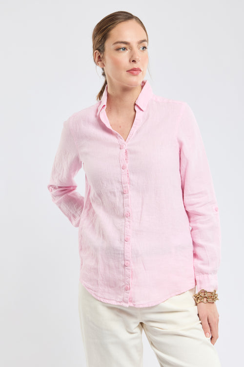 Einfarbige Bluse – Leinen - Armor-lux - 3