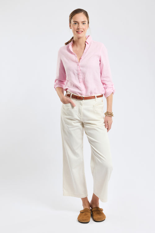 Einfarbige Bluse – Leinen - Armor-lux - 5