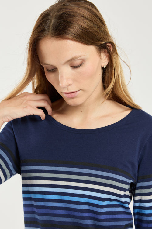 10-colour striped top - cotton - Armor-lux - 2