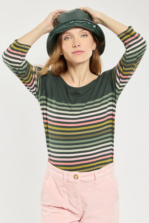 10-colour striped top - cotton - Armor-lux - 1
