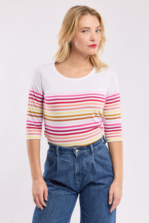 10-colour Breton striped shirt - light cotton - Armor-lux - 1