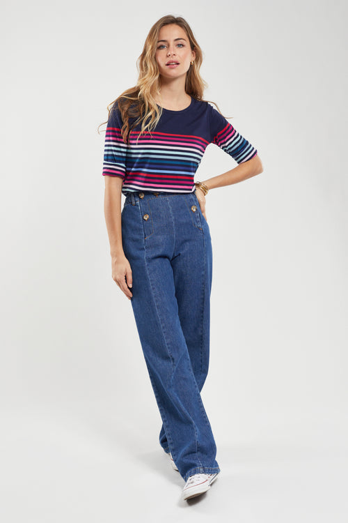 10-colour Breton striped shirt - light cotton - Armor-lux - 1