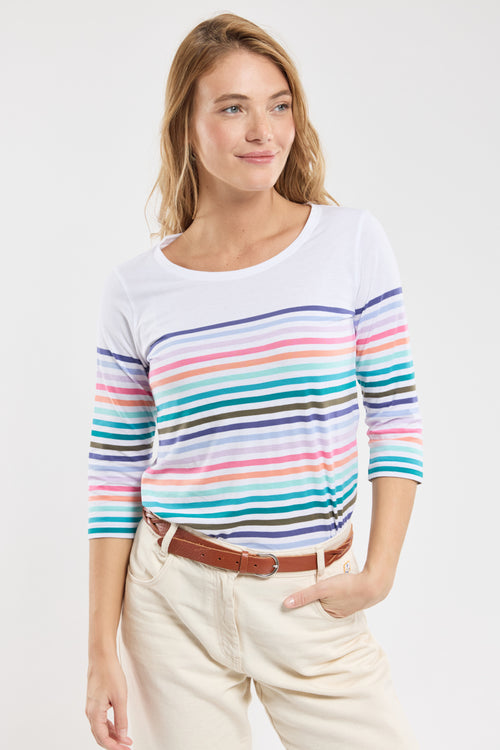 10-colour Breton striped shirt - light cotton - Armor-lux - 1