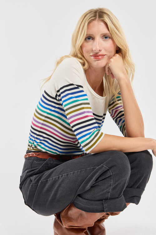 10-colour Breton striped shirt - light cotton - Armor-lux - 4