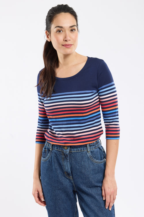 10-colour Breton striped shirt - light cotton - Armor-lux - 4