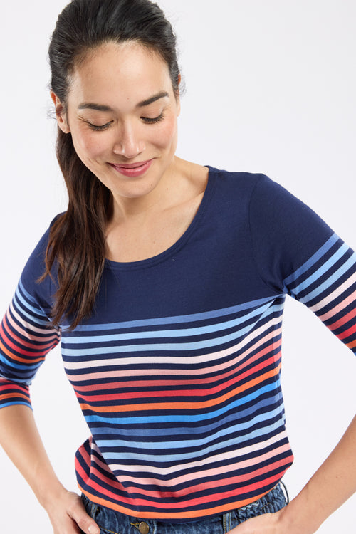 10-colour Breton striped shirt - light cotton - Armor-lux - 2