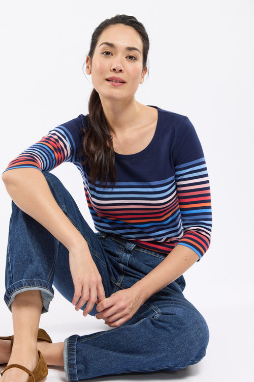 10-colour Breton striped shirt - light cotton - Armor-lux - 1