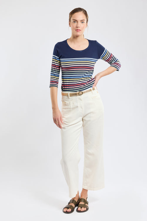 10-colour Breton striped shirt - light cotton - Armor-lux - 4