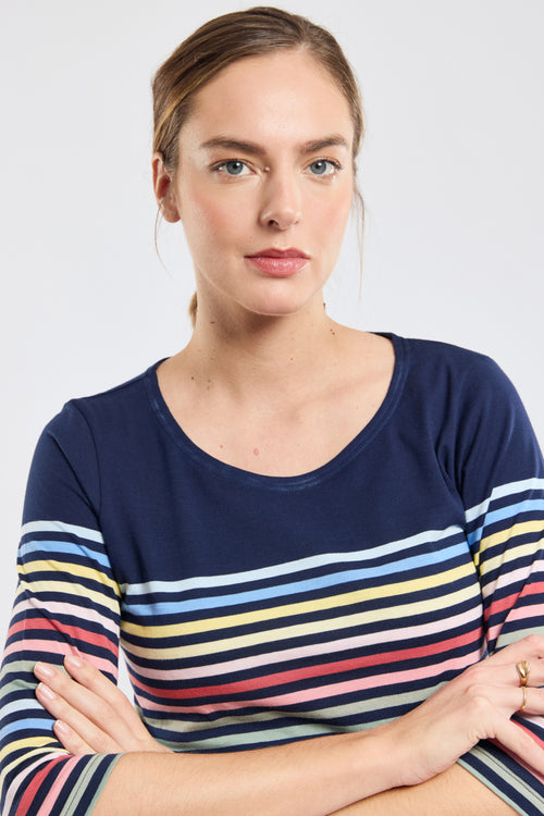 10-colour Breton striped shirt - light cotton - Armor-lux - 3