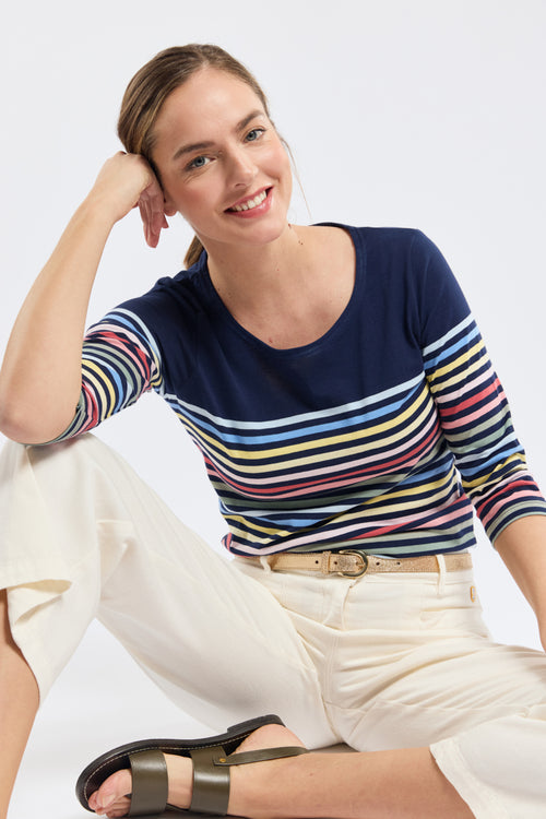 10-colour Breton striped shirt - light cotton - Armor-lux - 1