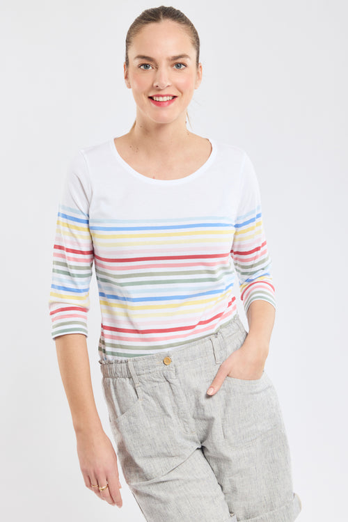 10-colour Breton striped shirt - light cotton - Armor-lux - 3