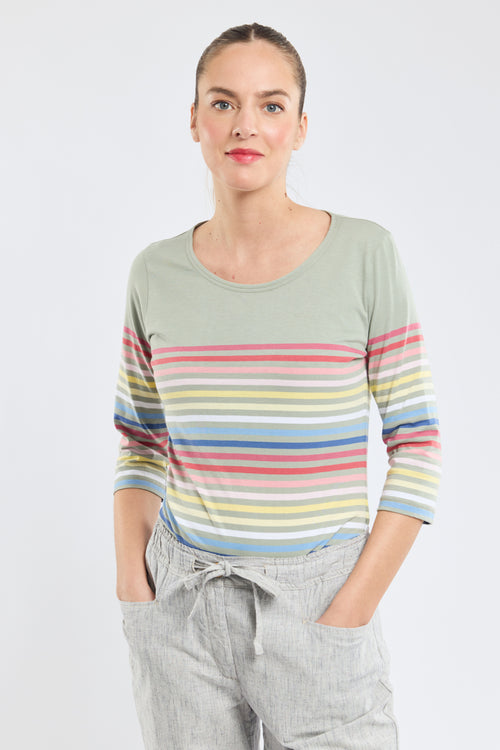 10-colour Breton striped shirt - light cotton - Armor-lux - 1