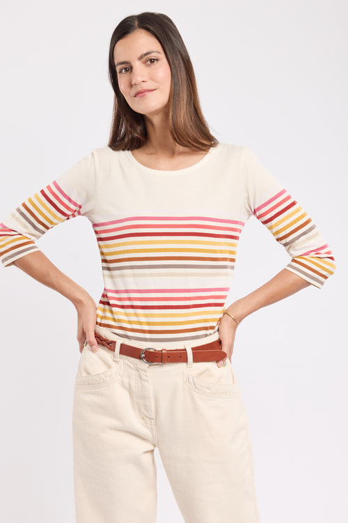 10-colour Breton striped shirt - cotton - Armor-lux - 2